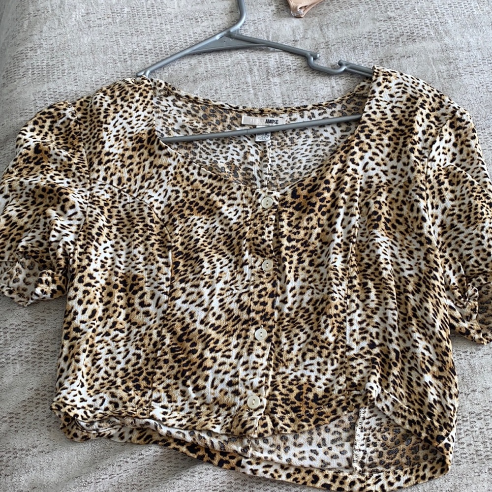 Cheetah crop top